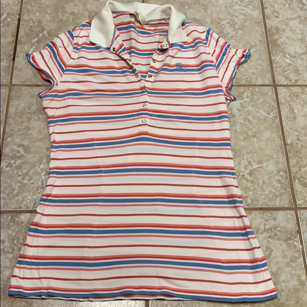 Guess jeans polo shirt, women’s size large